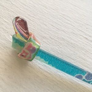 Translucent PVC Floral Hair Pin/ Stick